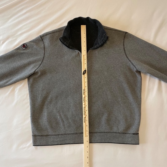Ralph Lauren Polo Reversible‎ Quarter Zip Sweater Gray - Picture 4 of 12